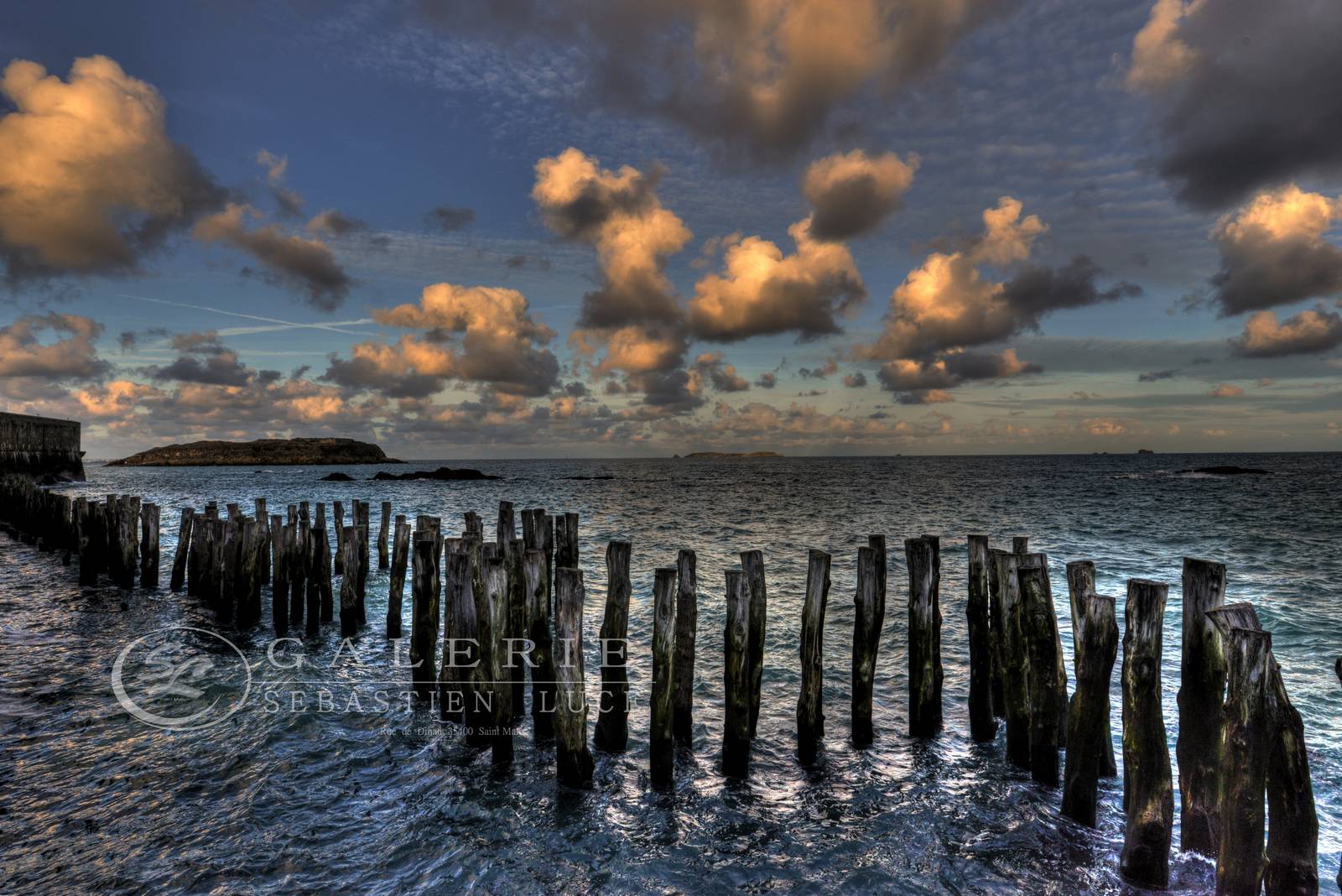 Sunset sur les Brise-Lames - Photographie Photographies par thématiques Galerie Sébastien Luce
