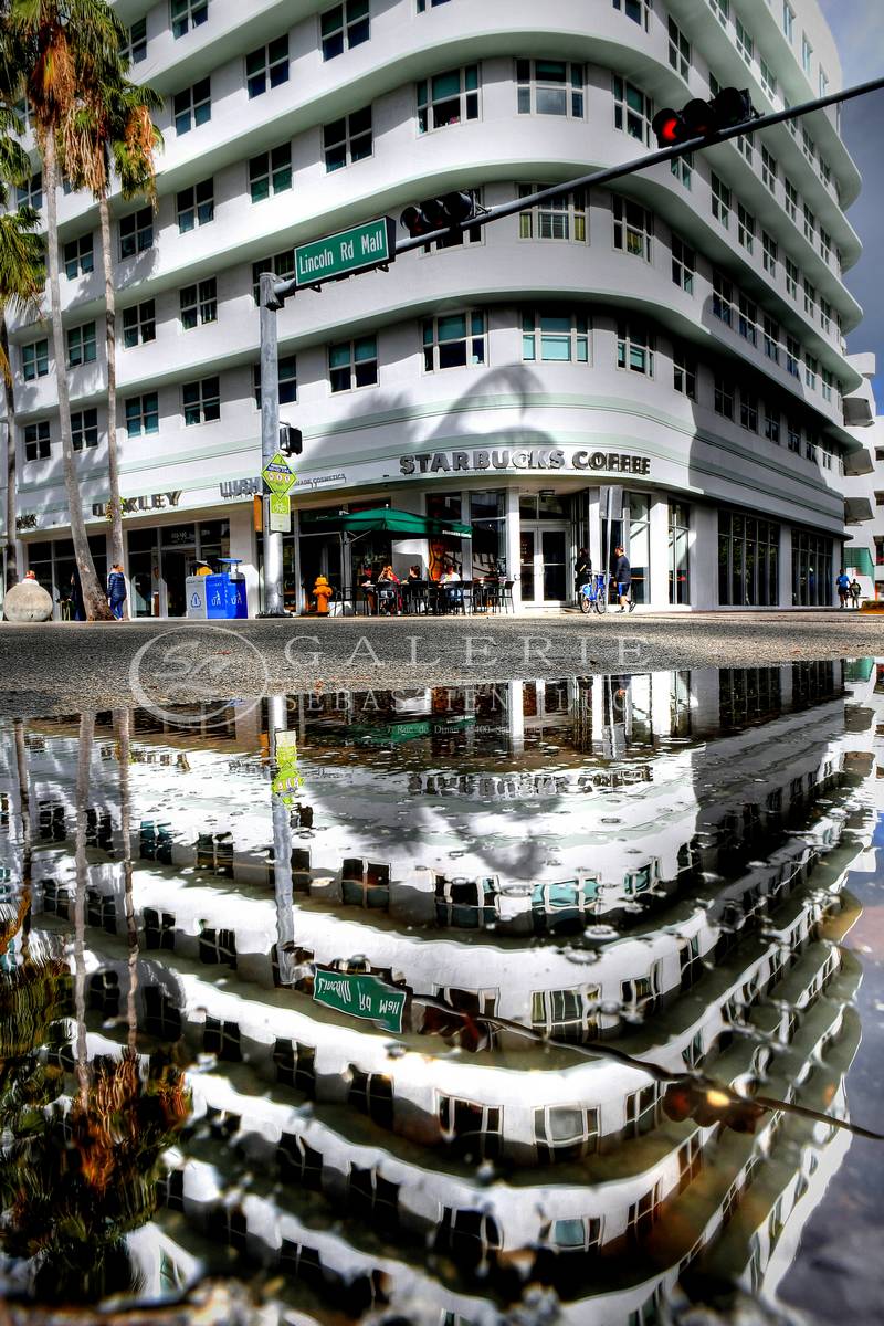Reflets sur Lincoln Road  - Photographie Photographies par thématiques Galerie Sébastien Luce