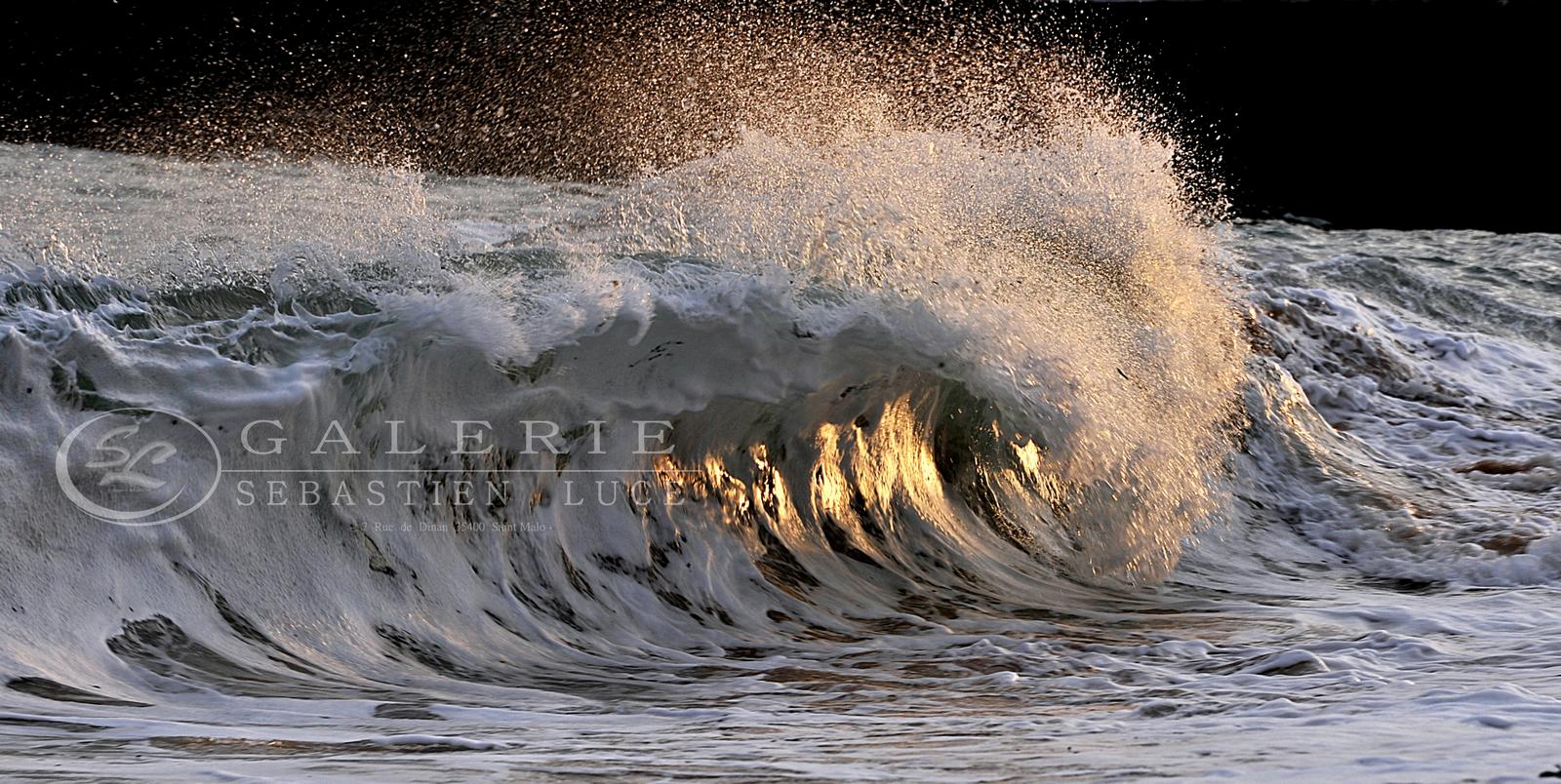 Vague d´OR - Photographie Photographies d'art en édition limitée Galerie Sébastien Luce