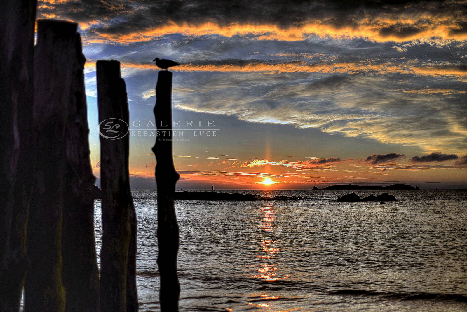 embrasement - Saint Malo  - Photographie Photographies par thématiques Galerie Sébastien Luce