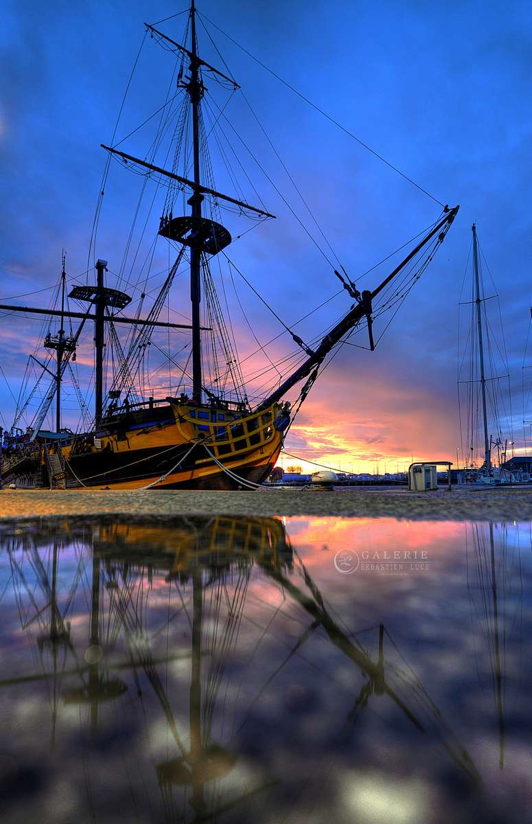 sunset sur l´étoile du roi - st malo   - Photographie Photographies par thématiques Galerie Sébastien Luce