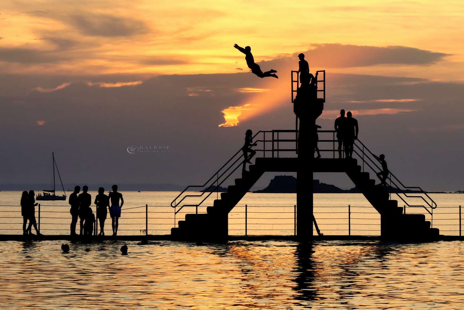 le grand saut  - Saint Malo  - Photographie Photographies par thématiques Galerie Sébastien Luce
