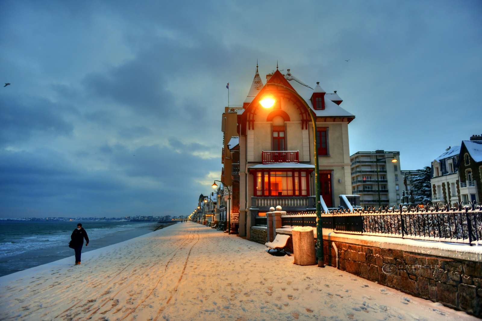 sillon de neige - saint malo  - Photographie Photographies par thématiques Galerie Sébastien Luce