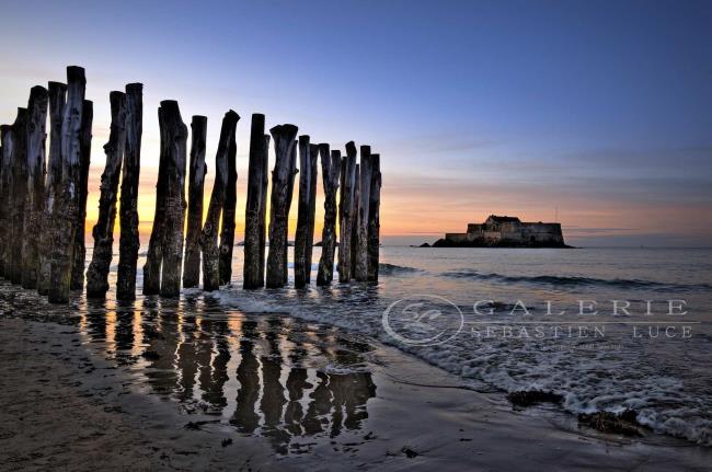 Sunset sur Saint Malo - Photographie Photographies par thématiques Galerie Sébastien Luce