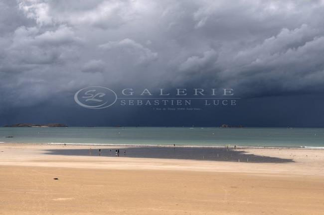 Saint Malo Plage - Photographie Photographies d'art en édition limitée Galerie Sébastien Luce