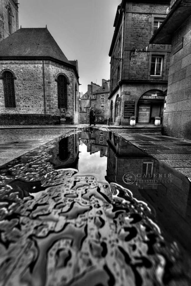 Marcher sur l eau - St Malo  - Photographie Photographies d'art en édition limitée Galerie Sébastien Luce
