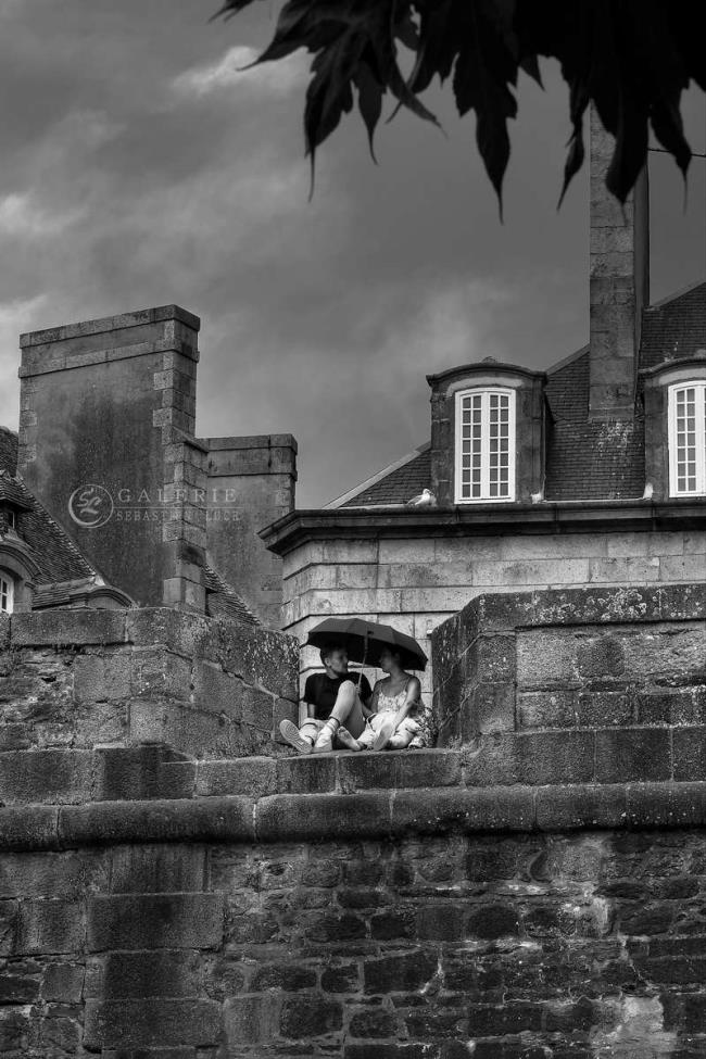Parapluie de Saint Malo - Photographie Photographies d'art en édition limitée Galerie Sébastien Luce