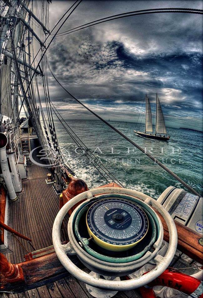 A bord du Belem - Photographie Photographies d'art en édition limitée Galerie Sébastien Luce