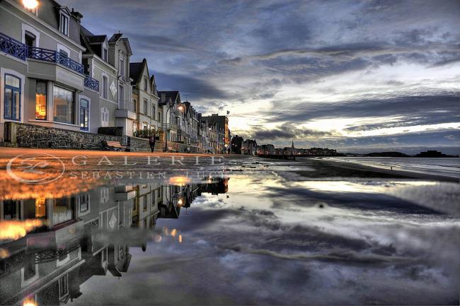 Purple Rain - Saint Malo - Photographie Photographies d'art en édition limitée Galerie Sébastien Luce