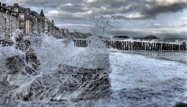 Franges d´écume - Saint Malo - Photographie Photographies d'art en édition limitée Galerie Sébastien Luce