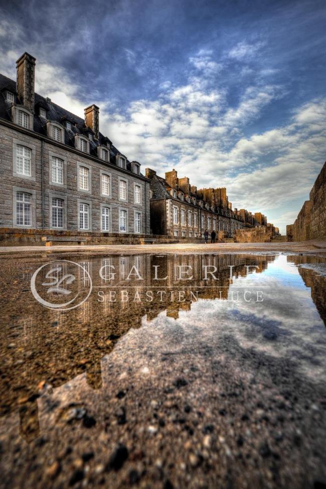 symétriques remparts - St Malo - Photographie Photographies par thématiques Galerie Sébastien Luce