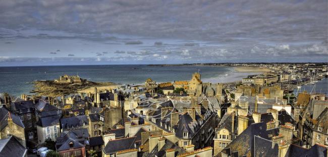 Les Toits Intra-Muros - Saint Malo - Photographie Photographies d'art en édition limitée Galerie Sébastien Luce