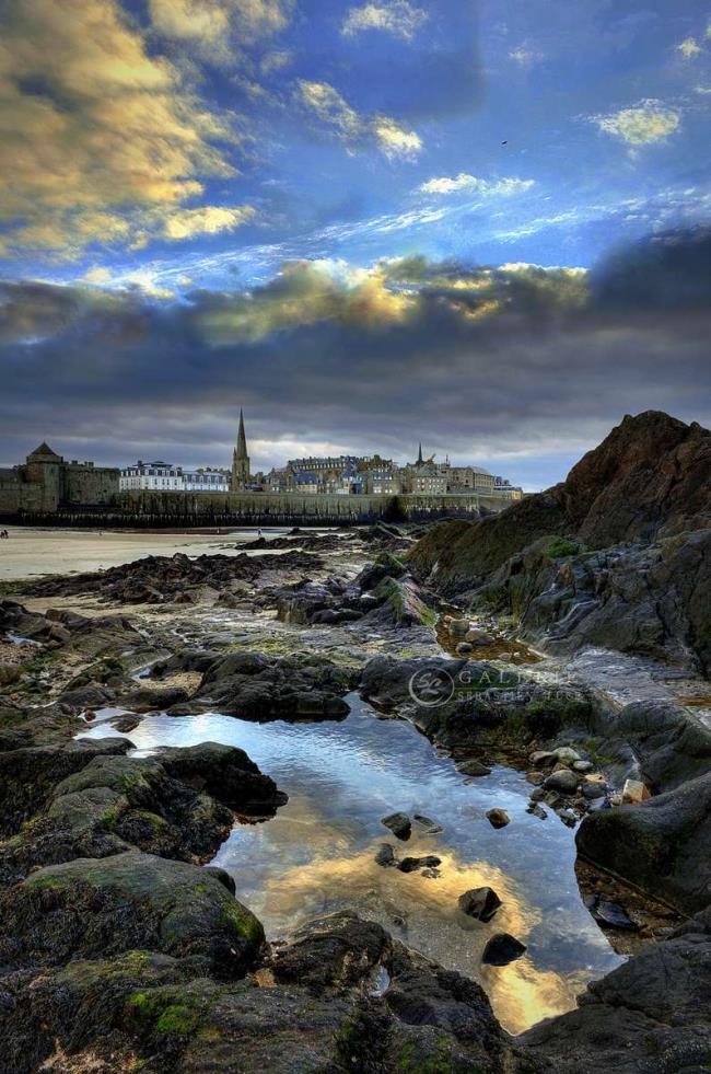 Miroir de sel - St Malo - Photographie Photographies d'art en édition limitée Galerie Sébastien Luce