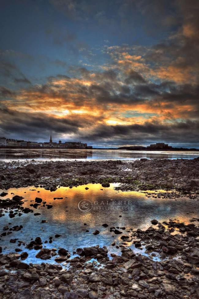 Sunset Mirror - Saint Malo  - Photographie Photographies d'art en édition limitée Galerie Sébastien Luce
