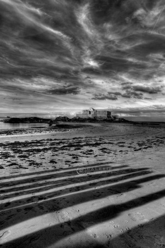 Ombre des Brises Lames - Saint Malo - Photographie Photographies d'art en édition limitée Galerie Sébastien Luce