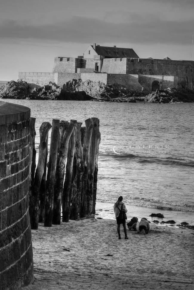 chateau de sable - saint malo - Photographie Photographies par thématiques Galerie Sébastien Luce