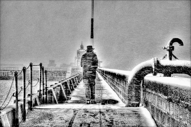 Tombe la neige - Le Havre - Photographie Photographies d'art en édition limitée Galerie Sébastien Luce