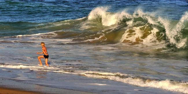 L´enfant et la mer - Saint Malo - Photographie Photographies d'art en édition limitée Galerie Sébastien Luce