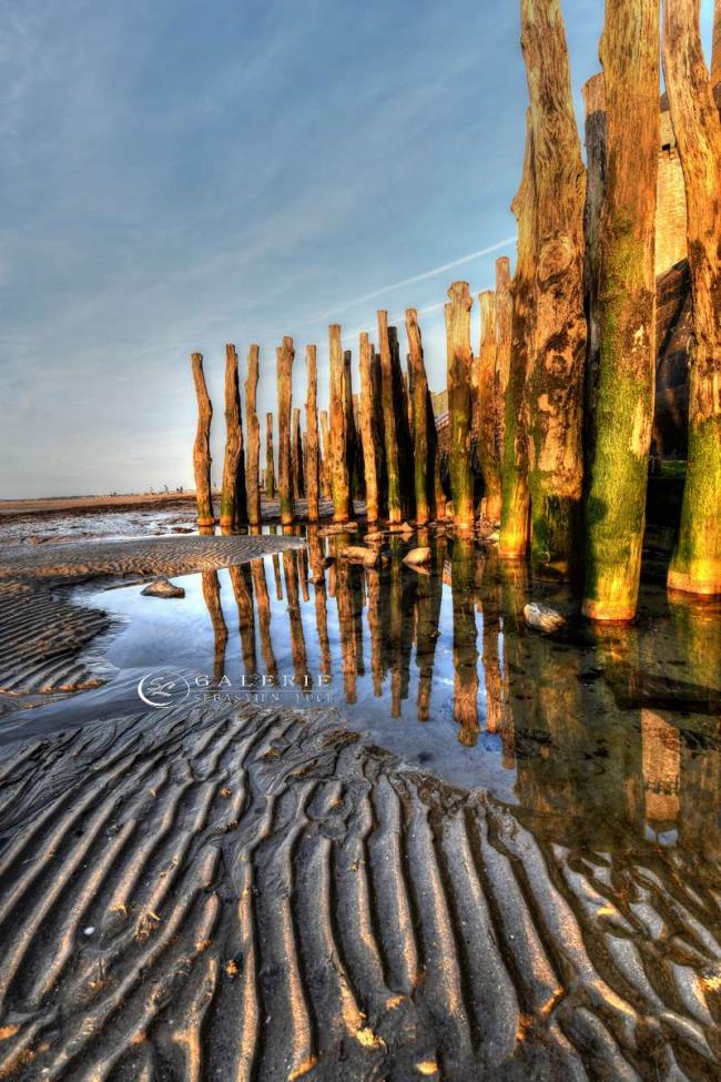Mur de brise-lames - st Malo - Photographie Photographies d'art en édition limitée Galerie Sébastien Luce