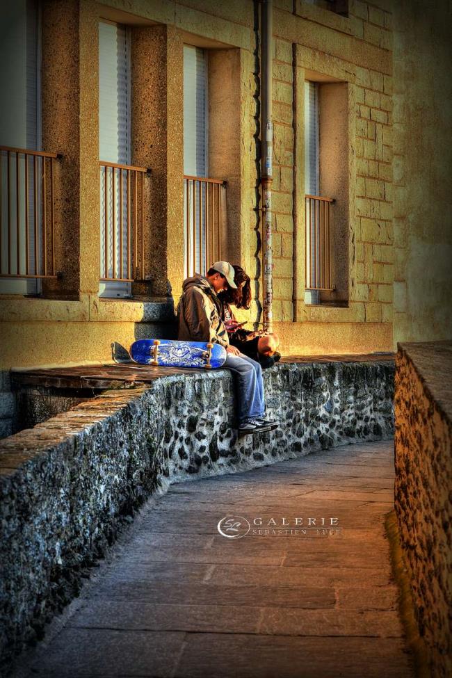 Street surfer - Saint Malo  - Photographie Photographies d'art en édition limitée Galerie Sébastien Luce