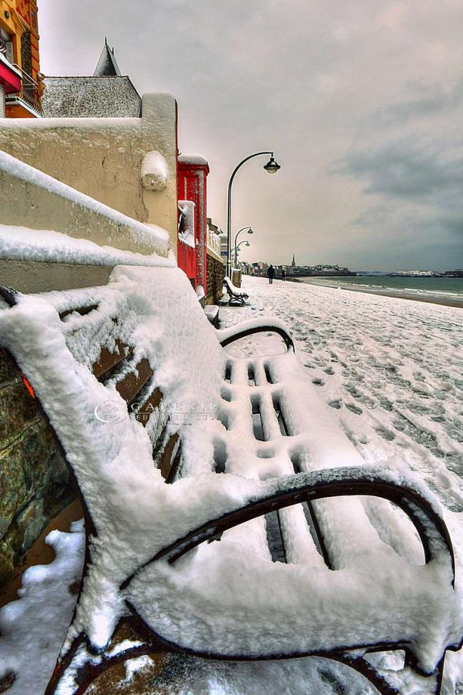 sillon de poudreuse - Saint Malo - Photographie Photographies d'art en édition limitée Galerie Sébastien Luce