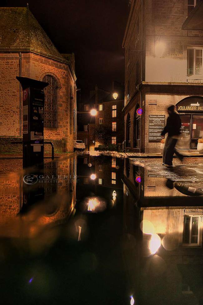 Silhouette nocturne - saint malo - Photographie Photographies d'art en édition limitée Galerie Sébastien Luce