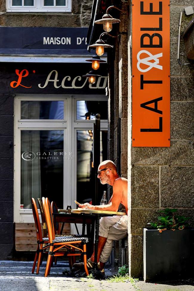 à table - saint malo - Photographie Photographies d'art en édition limitée Galerie Sébastien Luce