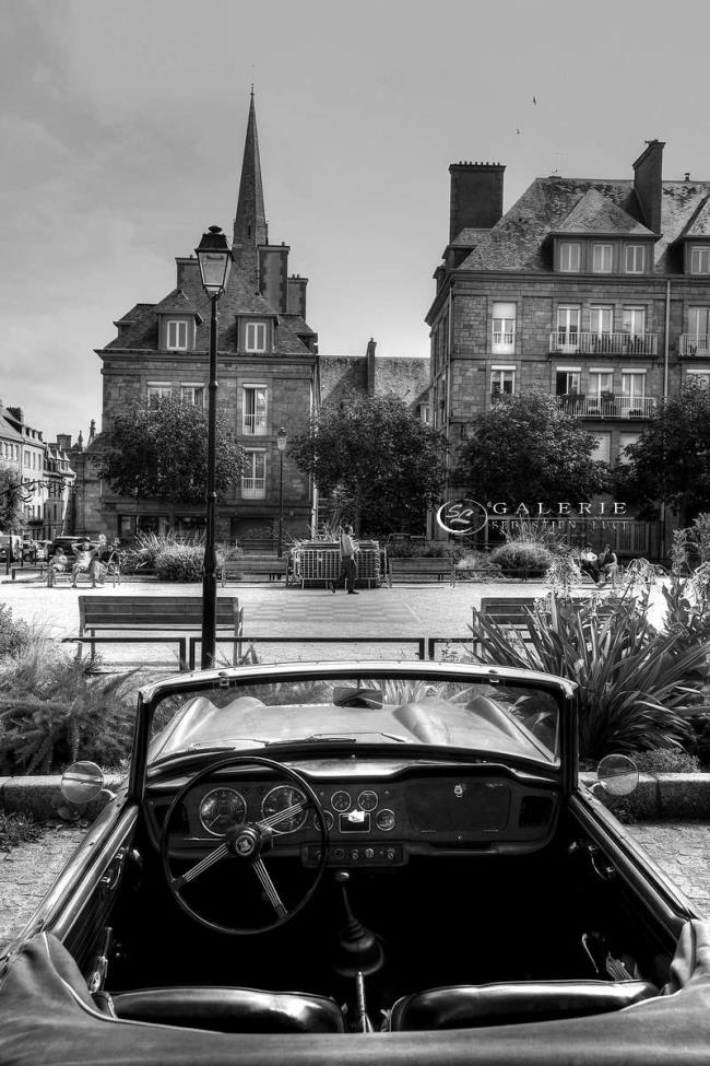 En cabriolet - Saint Malo - Photographie Photographies par thématiques Galerie Sébastien Luce