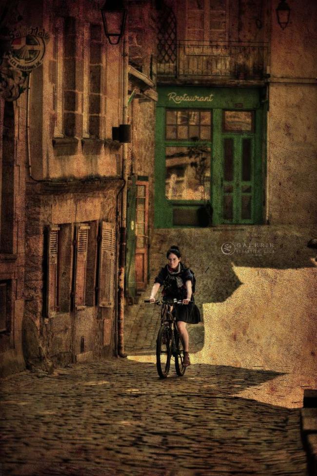 saint malo à vélo - Photographie Photographies par thématiques Galerie Sébastien Luce