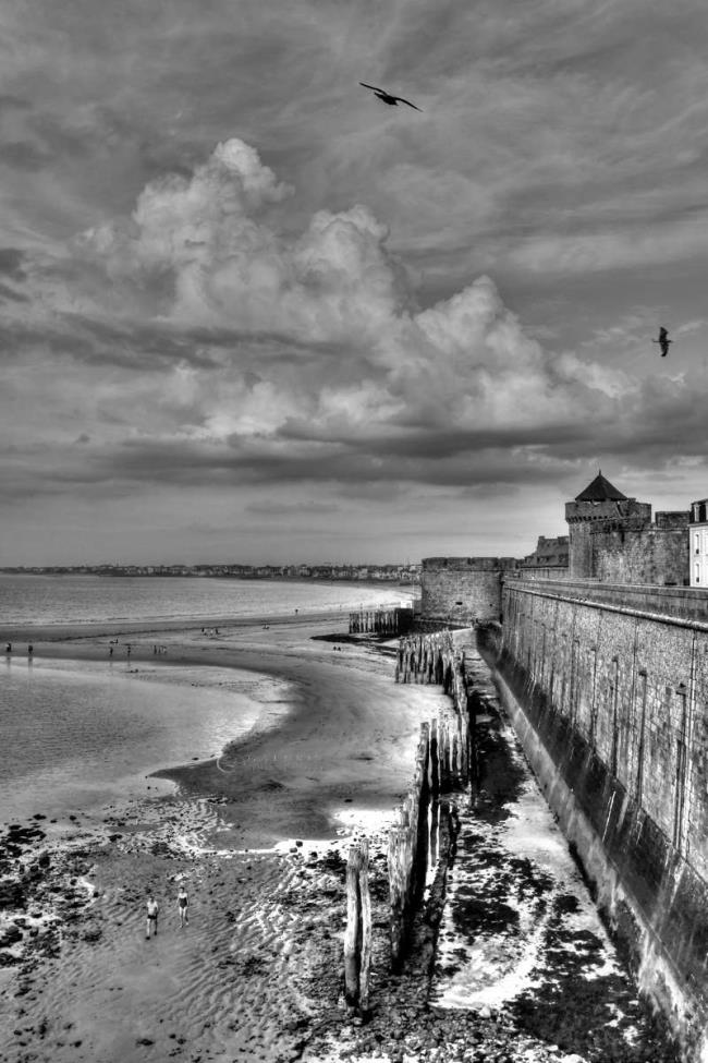 saint malo en monochrome - Photographie Photographies par thématiques Galerie Sébastien Luce