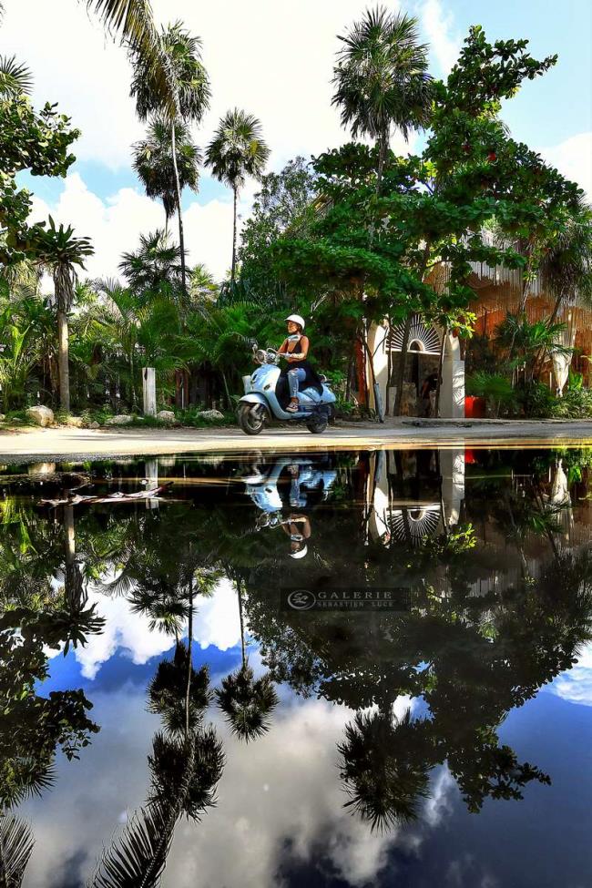 voyager en vespa - Mexique  - Photographie Photographies d'art en édition limitée Galerie Sébastien Luce